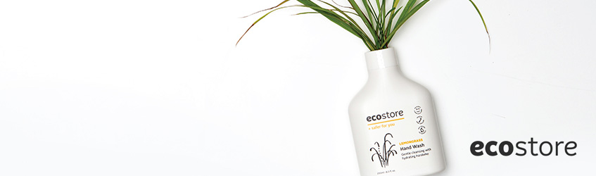 ecostore  - Southern Cross member offer An ecostore bottle with a plant growing out of the top