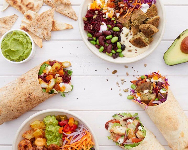 Pita Pit - Southern Cross member offer Food available from Pita Pit NZ spread across a table